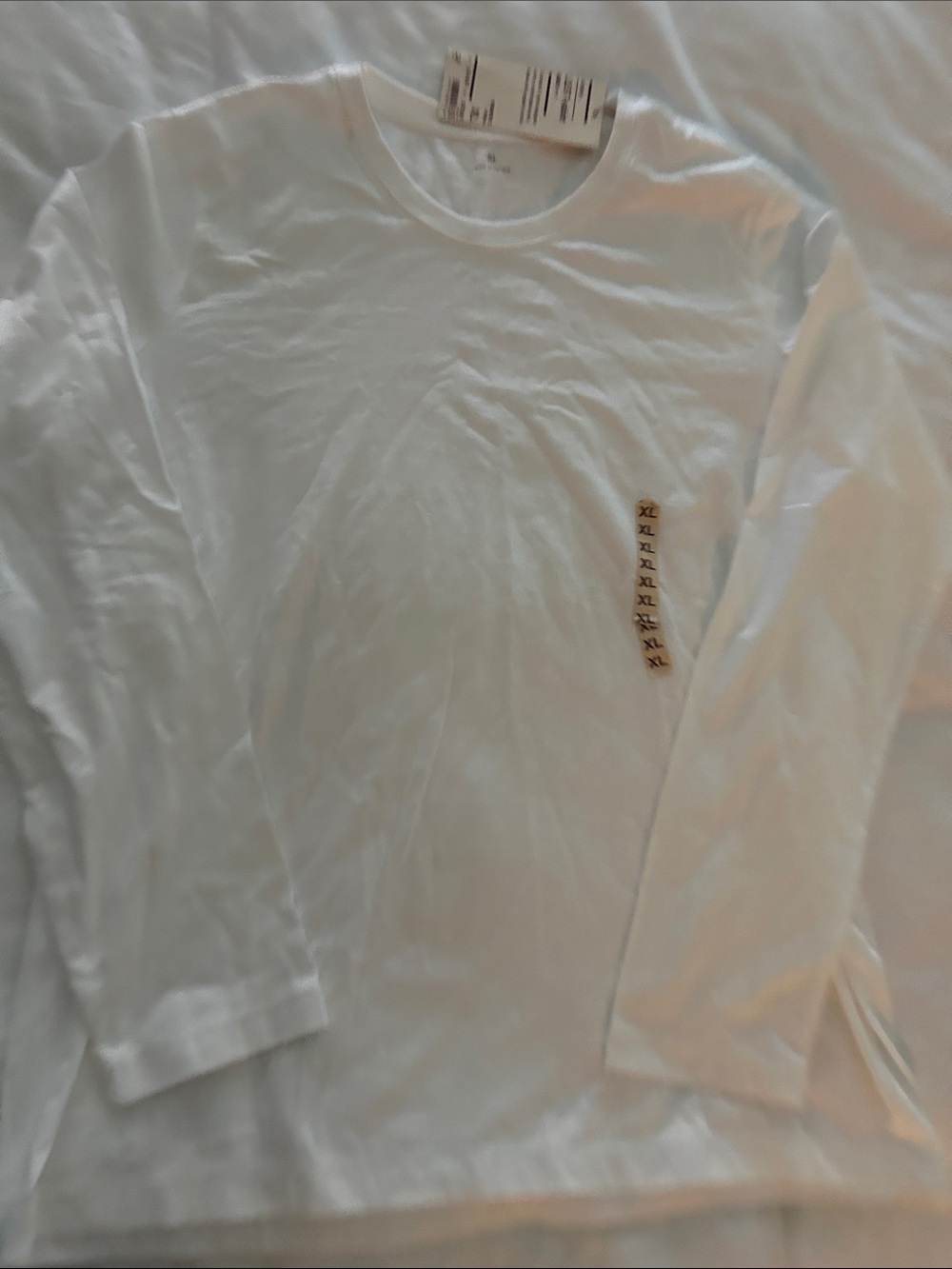 Muji Women's Long Sleeve Crewneck Shirt - White